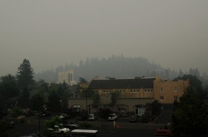 Smoky Ashland - View from ICO Rafting Center's Roof