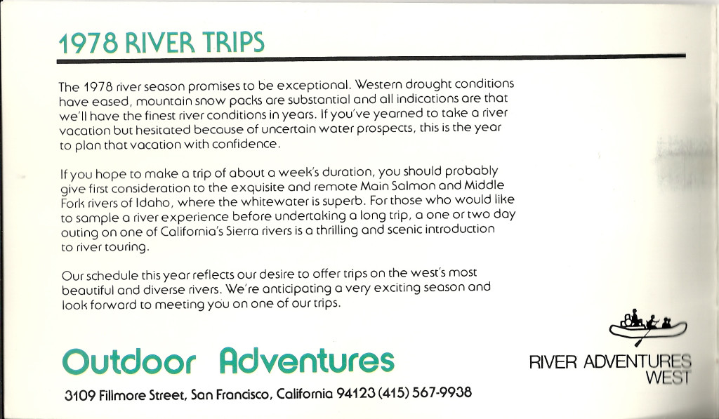 Outdoor Adventures Brochure